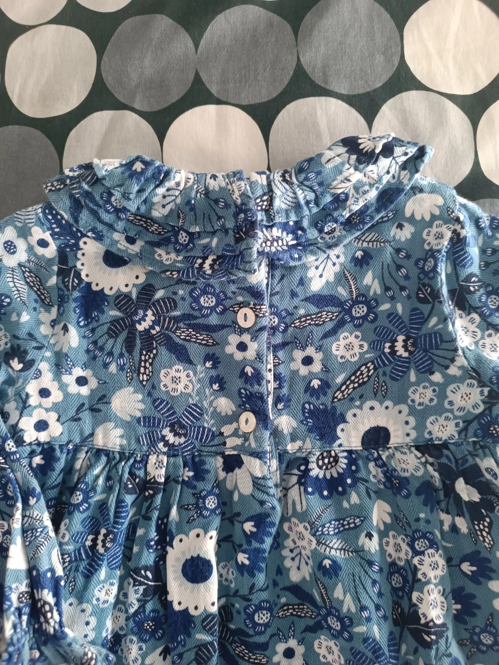 Vestido floral azul y blanco de Zippy 18-24 meses – photo 7